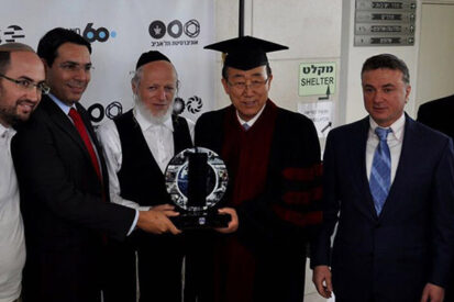 With Ban Ki-moon, former Secretary-General of the UN at TAU, Israel