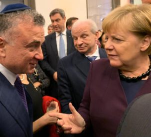 Meeting Germany’s Chancellor Angela Merkal at the World Jewish Congress