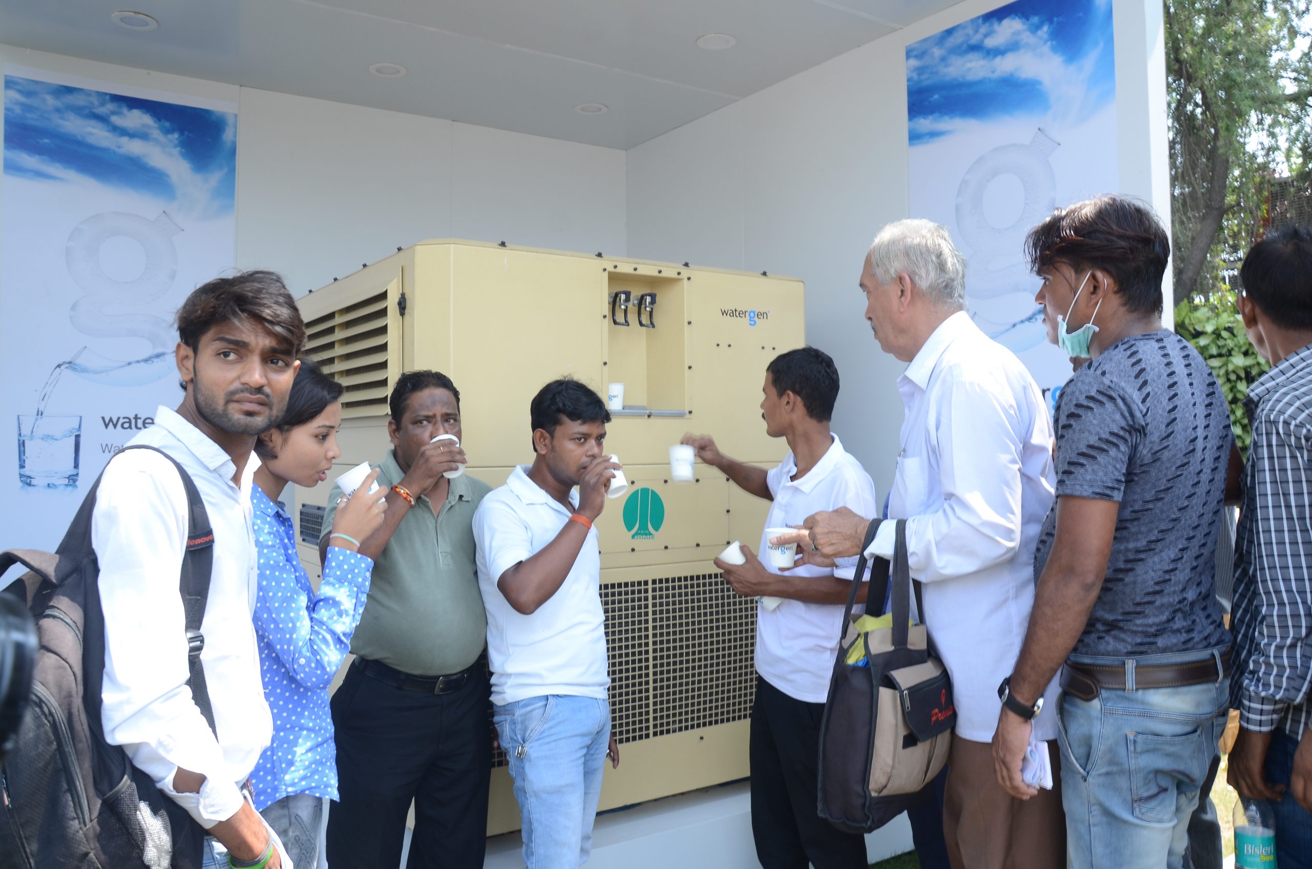 Watergen in collaboration with NDMC installed Air to Water ATM at Connaught Place