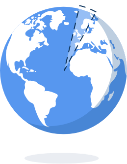 Global icon illustration