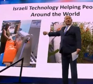 Israeli Prime Minister Benjamin Netanyahu presents Watergen’s technology at AIPAC
